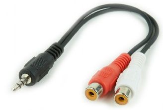 Gembird Cable 35 Mm Plug To 2 X Rca Sstereo Audio 0 2m